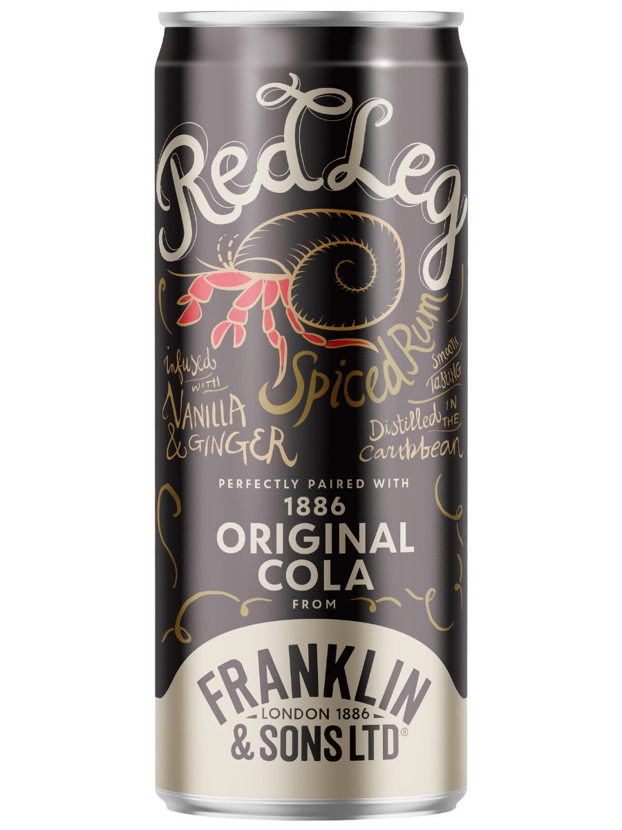 red_leg.png RTD Franklin & Sons 1886 Cola & Leg rum 0,2l 5% - obrazek 1